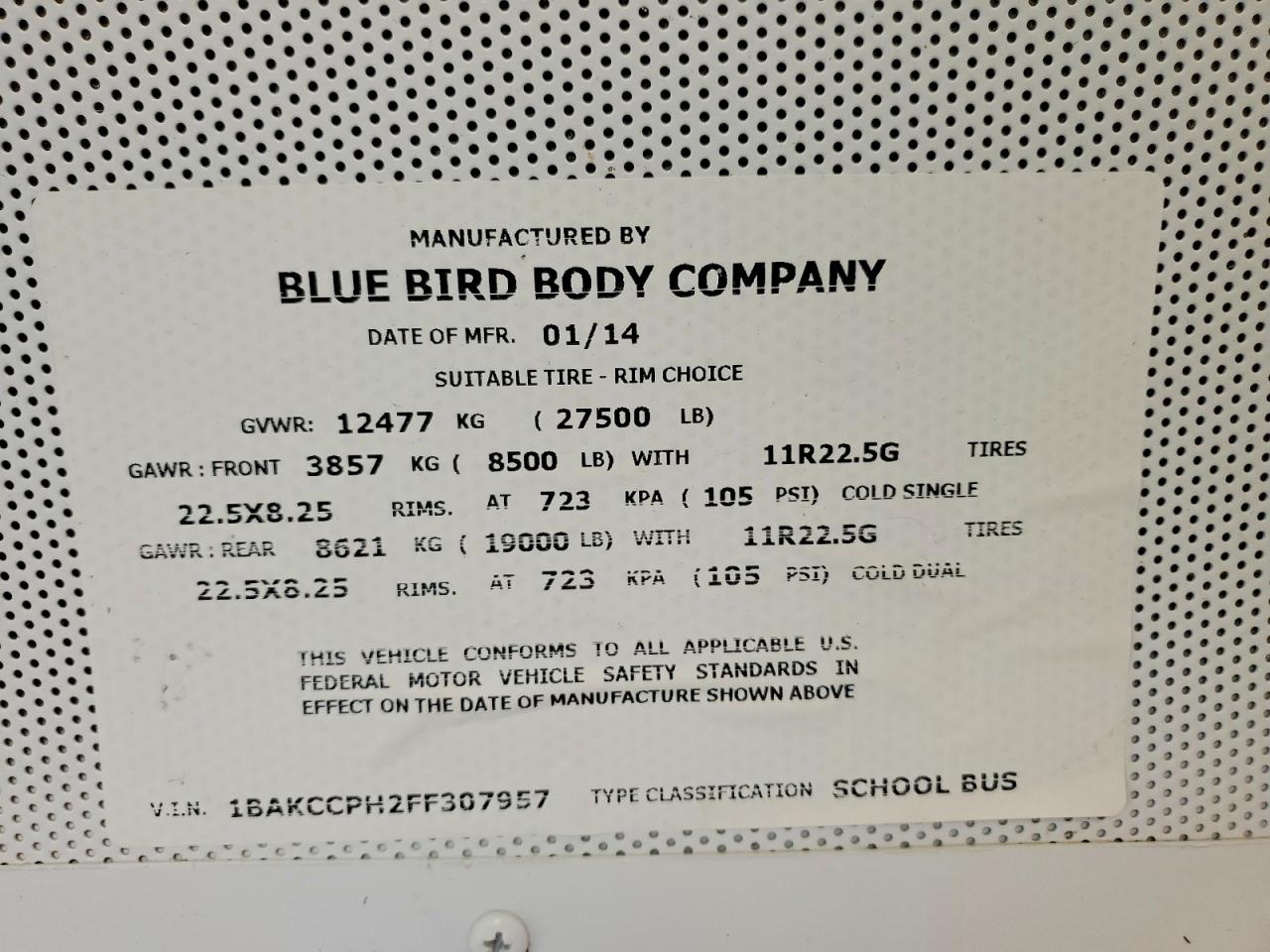Blubird School Bus Transit Bus