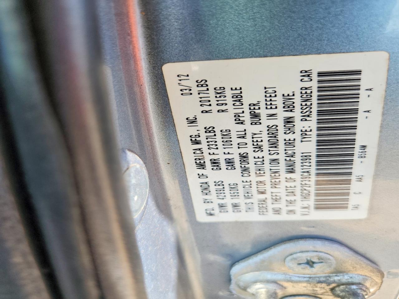 Honda Accord Lx