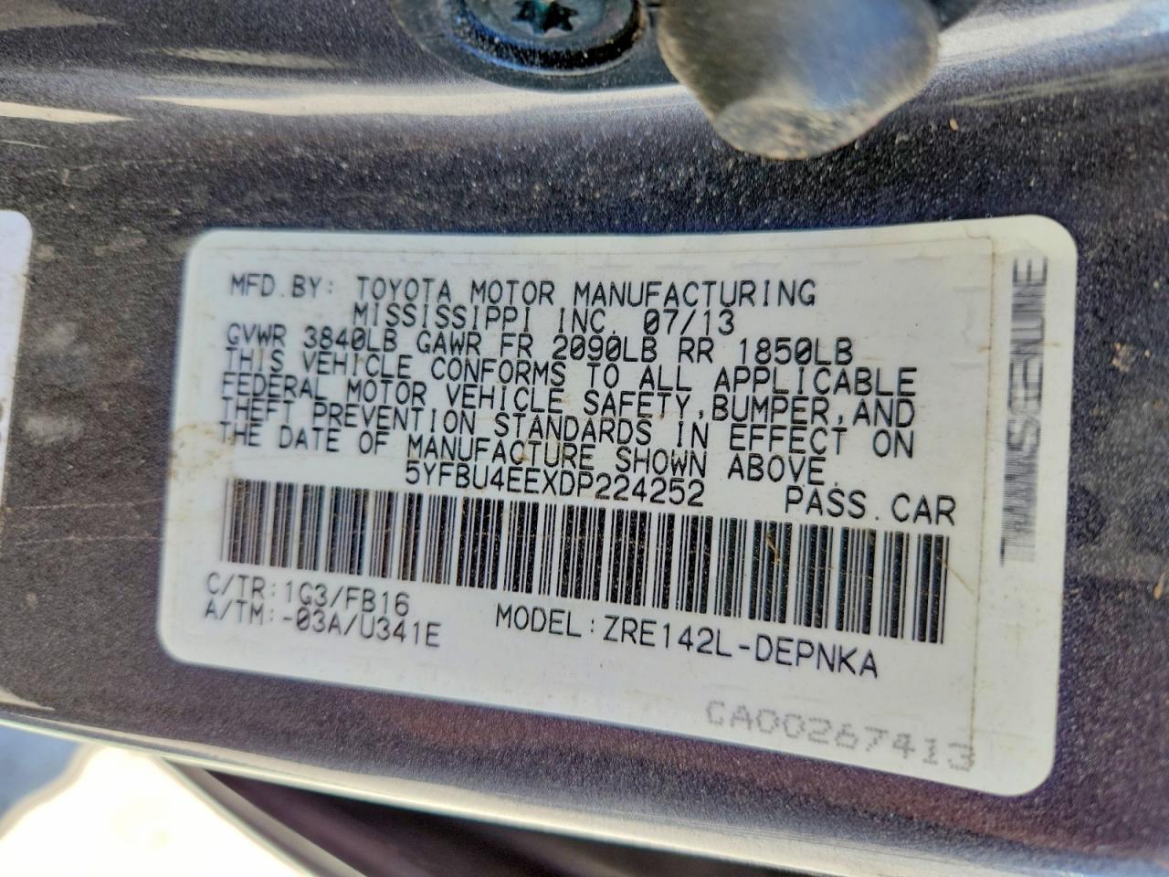 Toyota Corolla Le
