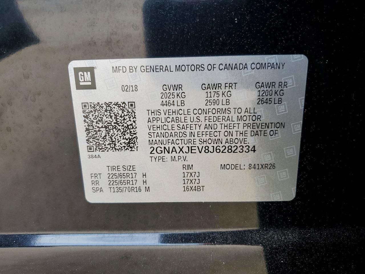 Chevrolet Equinox Lt