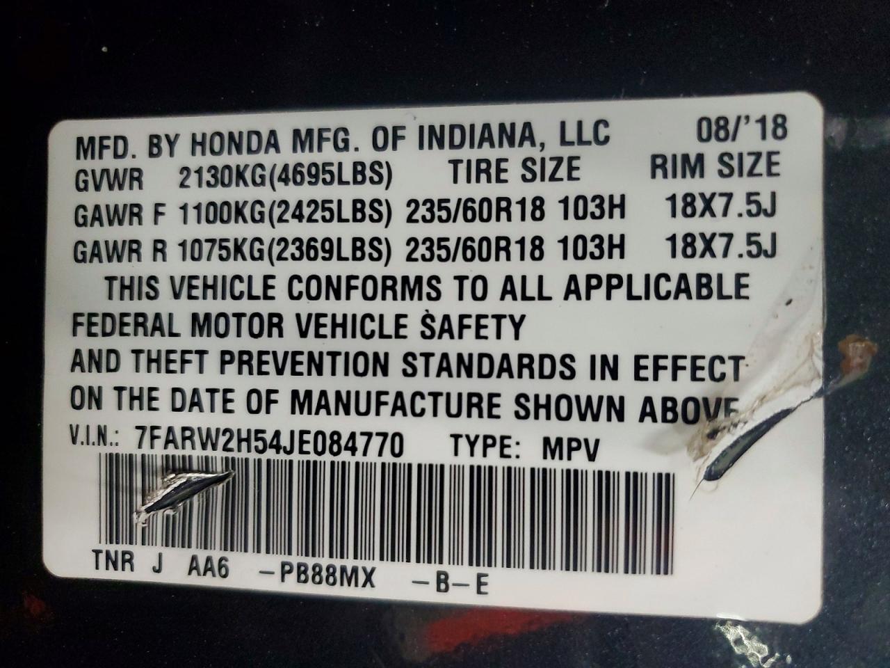 Honda Crv Ex