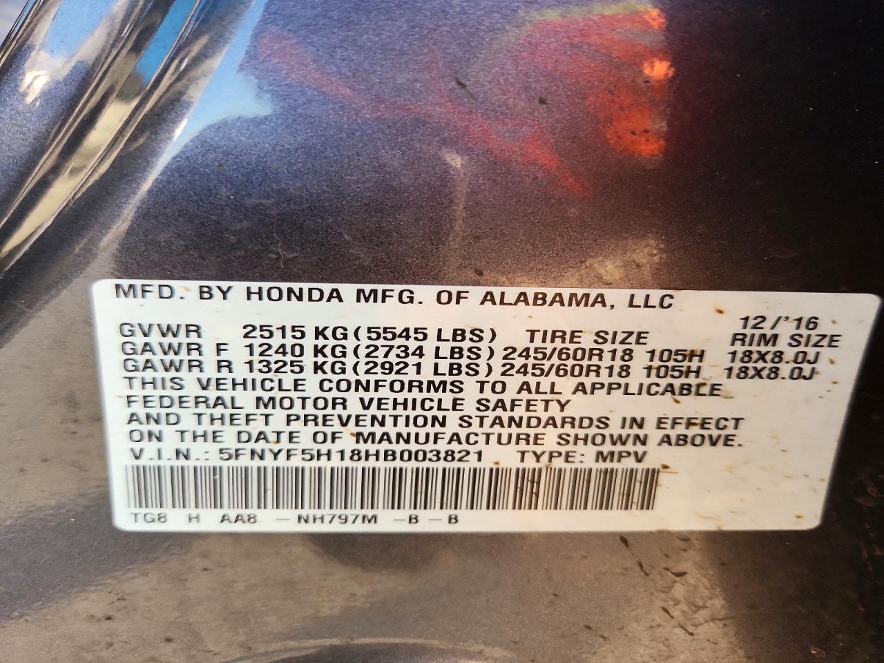 Honda Pilot Lx
