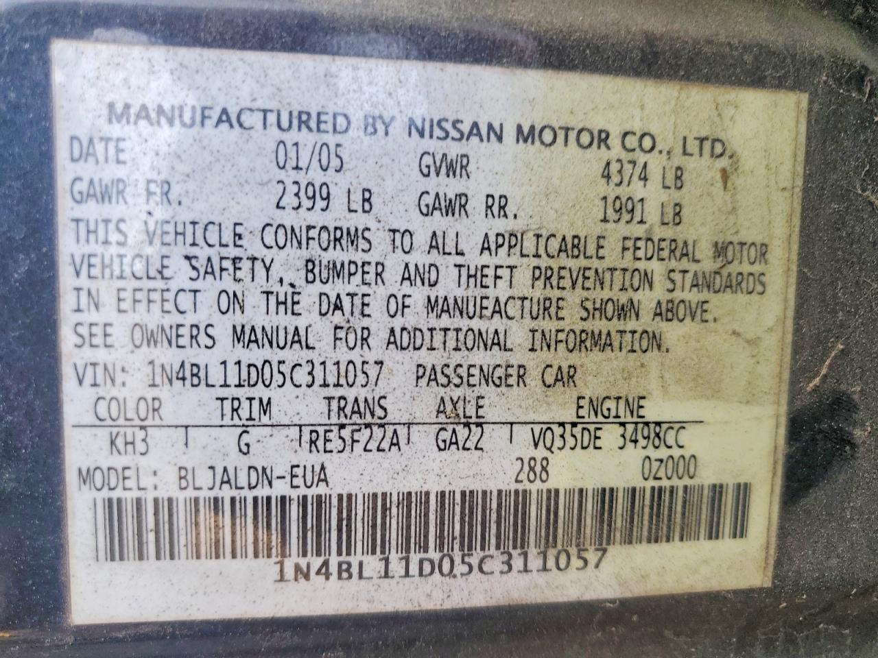 Nissan Altima 3.5 Se