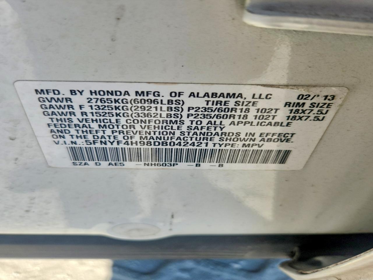 Honda Pilot Touring