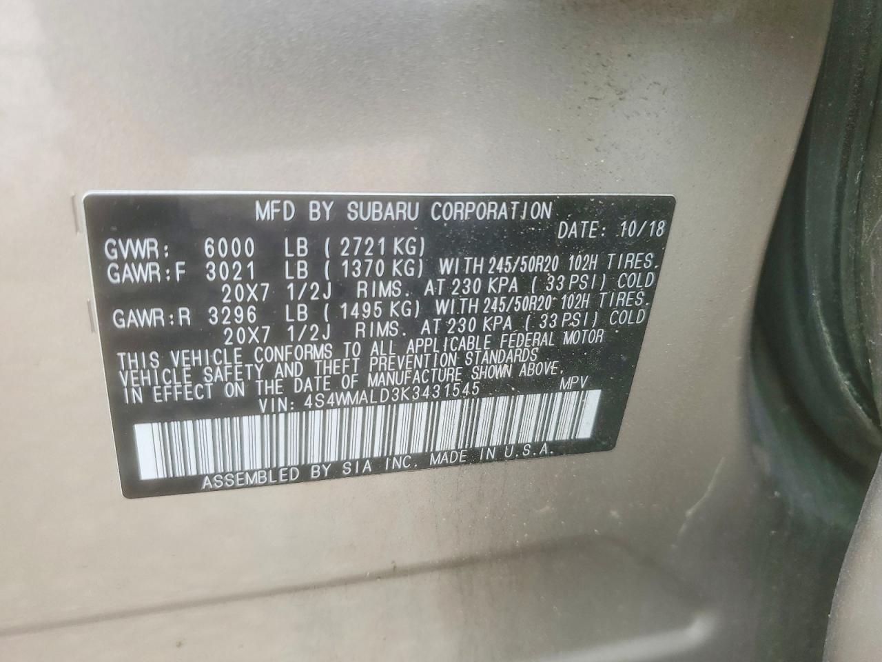 Subaru Ascent Limited