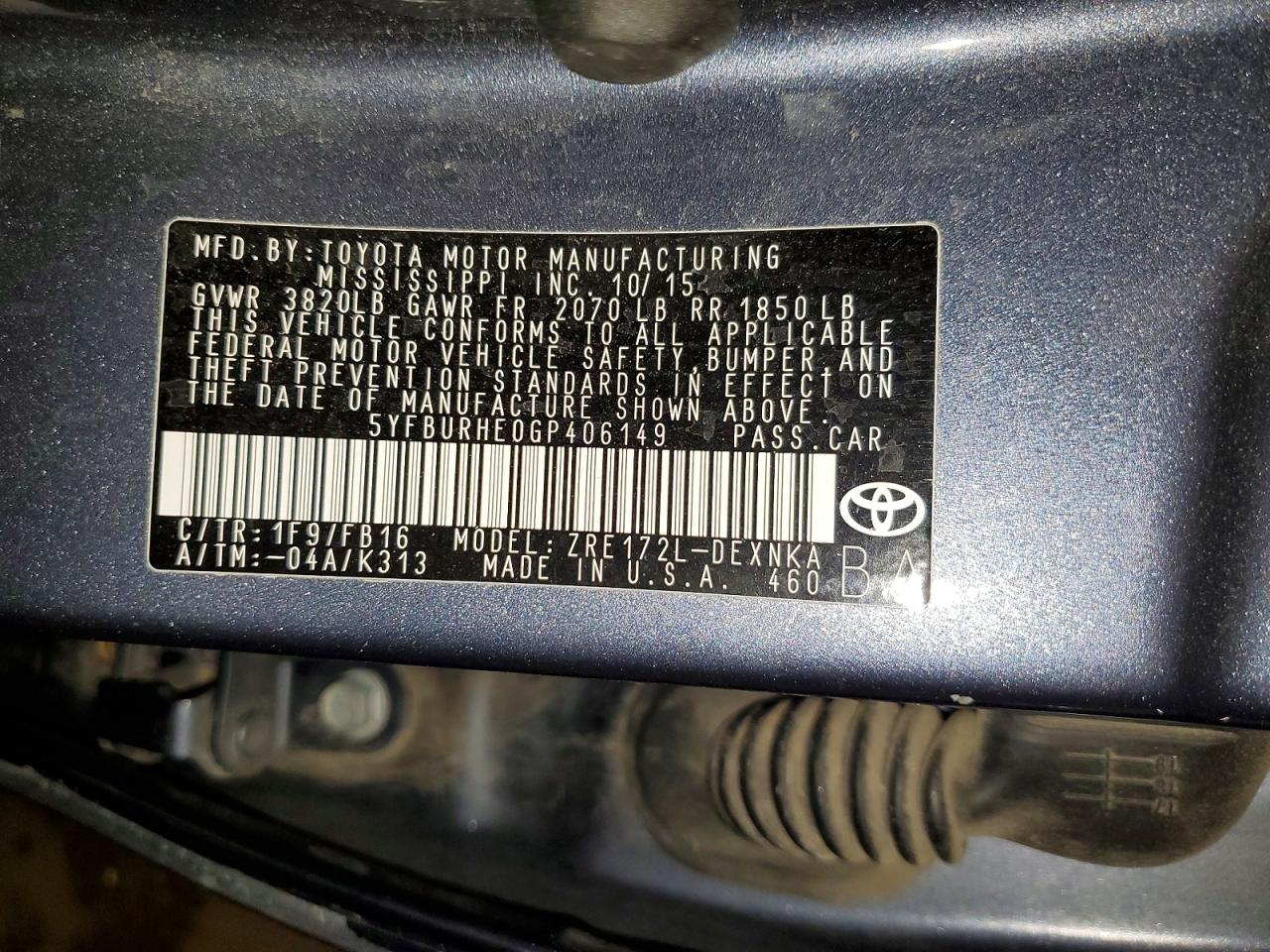 Toyota Corolla Le
