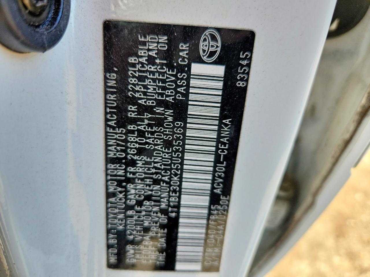 Toyota Camry Le