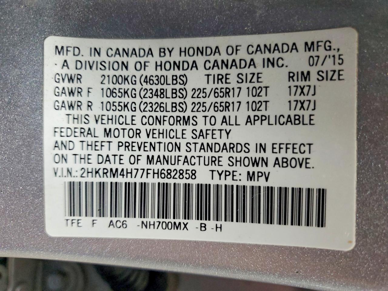 Honda Crv Exl