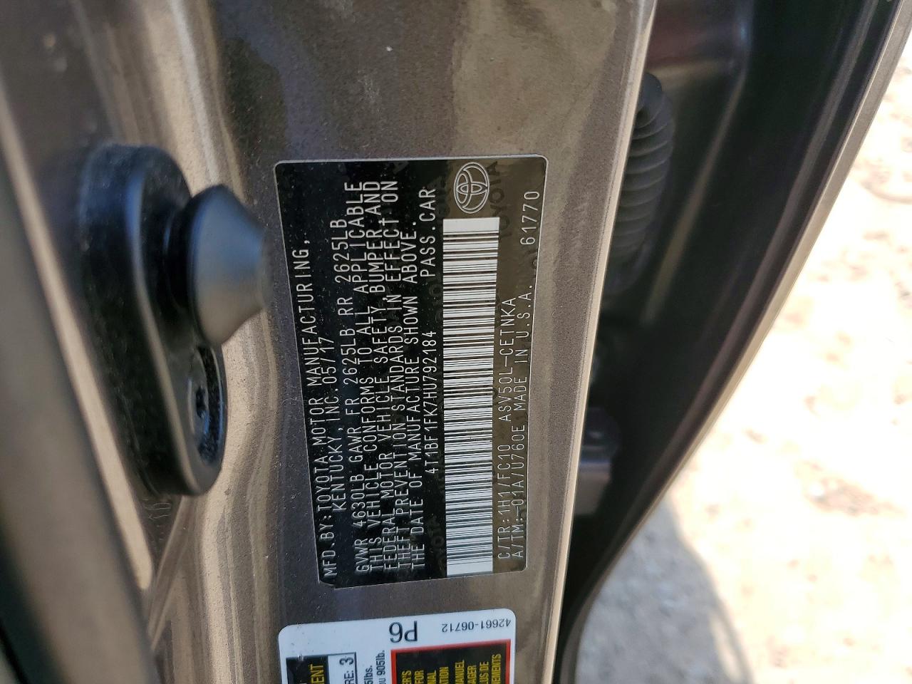 Toyota Camry Le