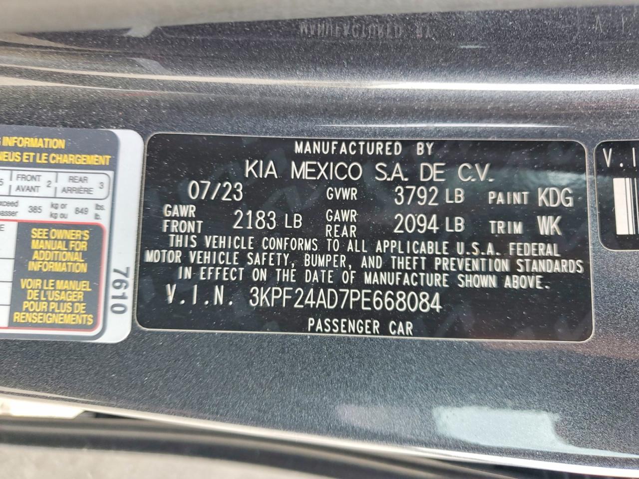 Kia Forte Lxs
