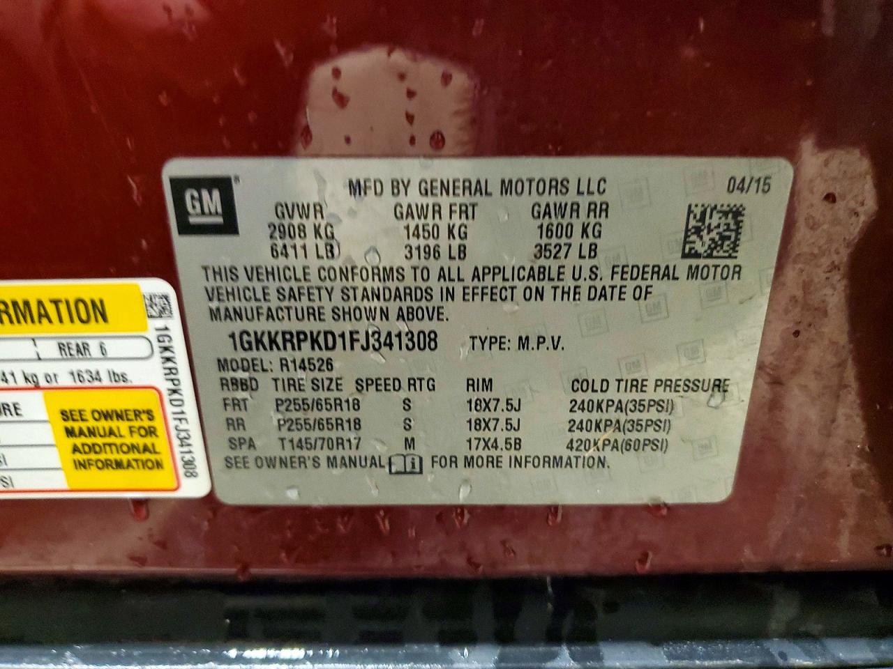 GMC Acadia Sle