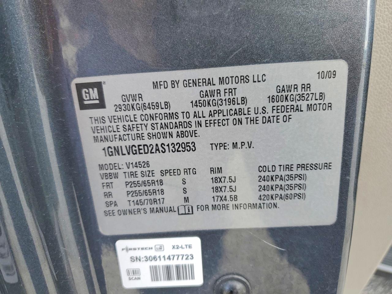 Chevrolet Traverse Lt