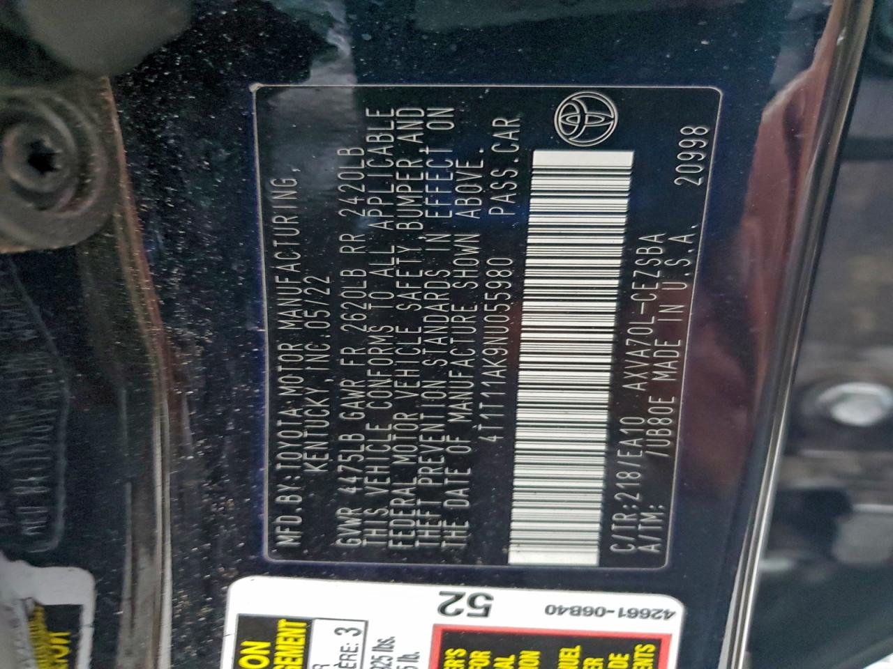 Toyota Camry Se