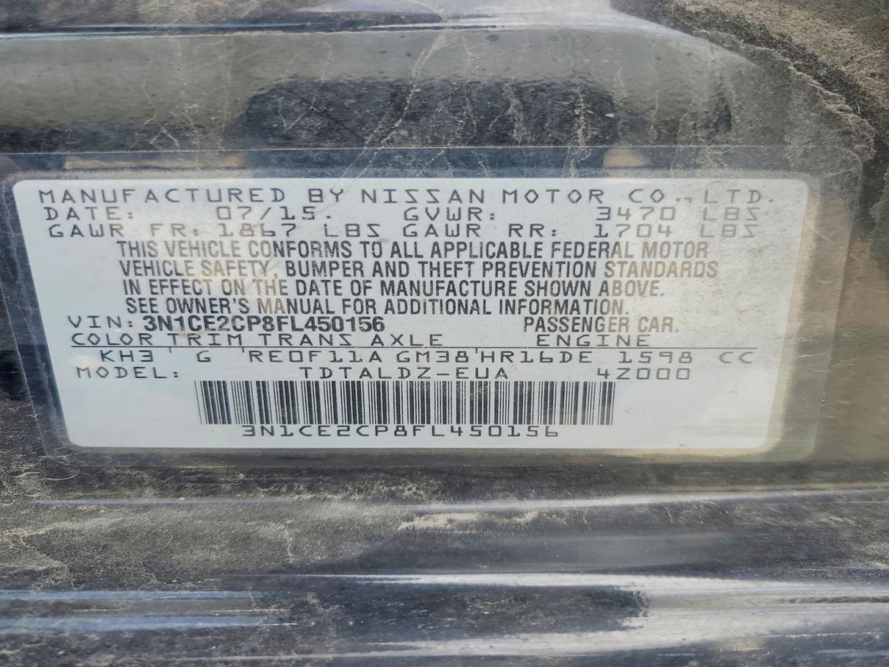 Nissan Versa Sv