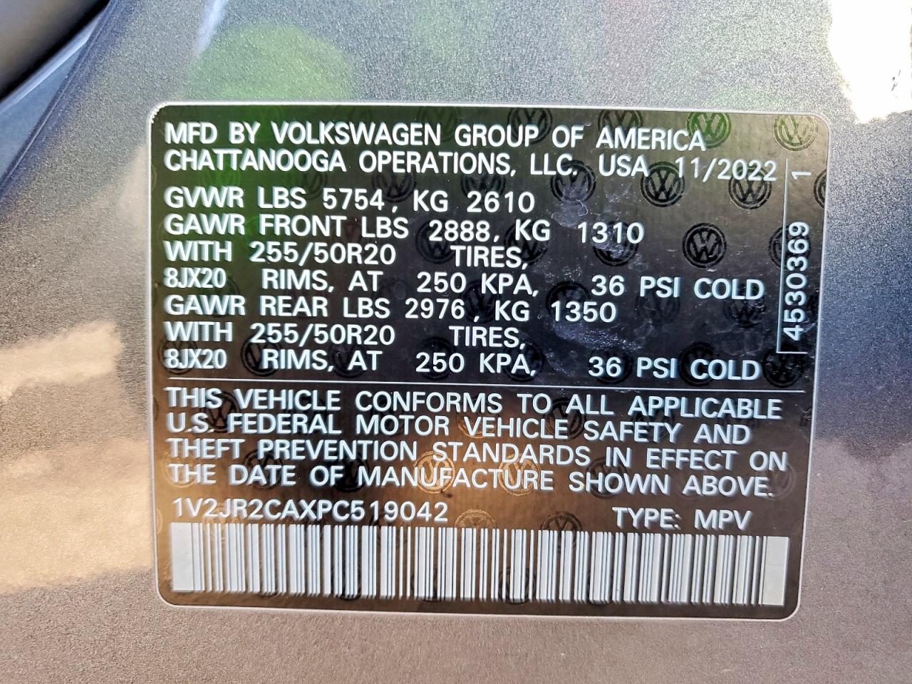 Volkswagen Atlas Se