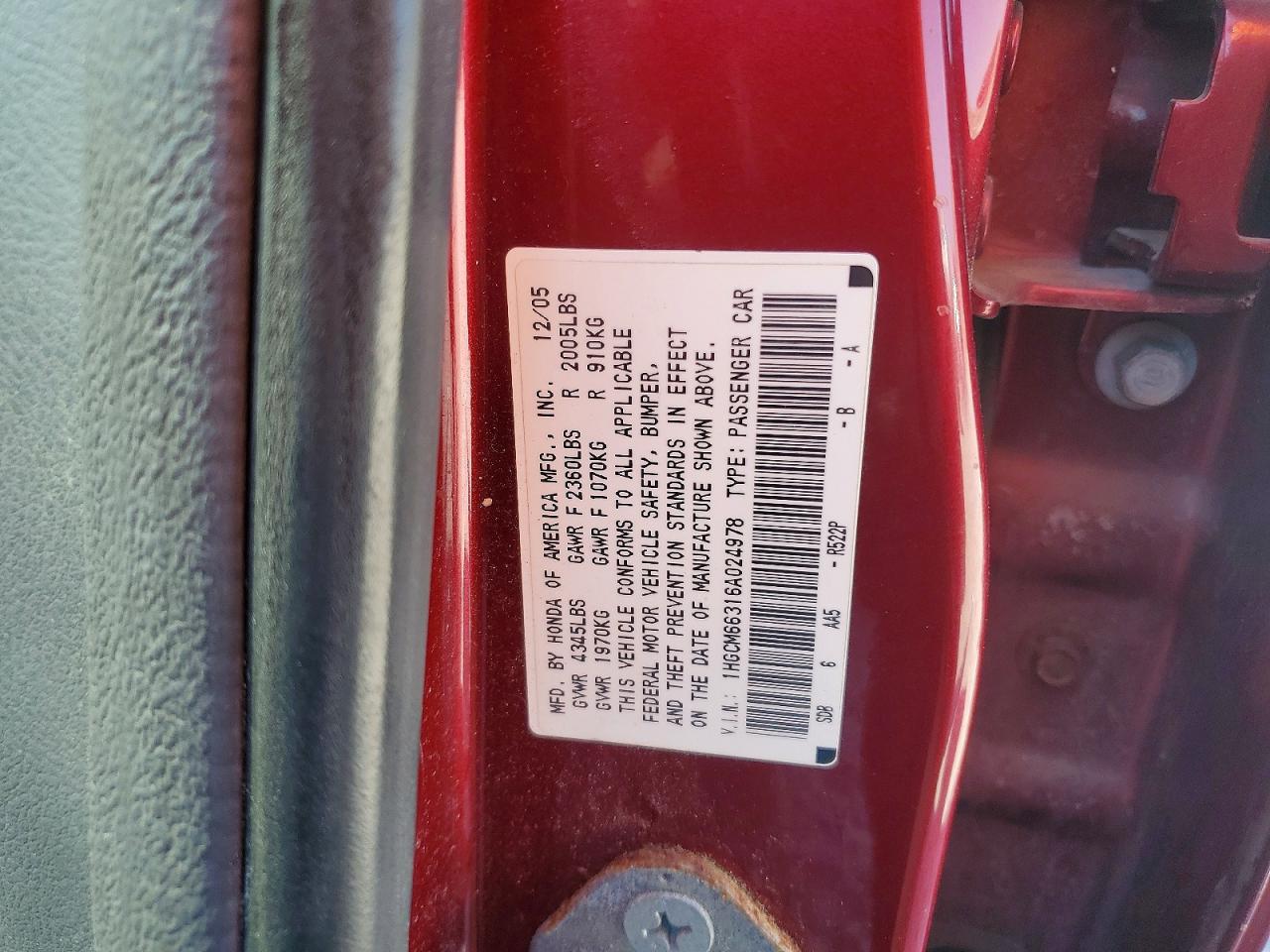 Honda Accord Lx