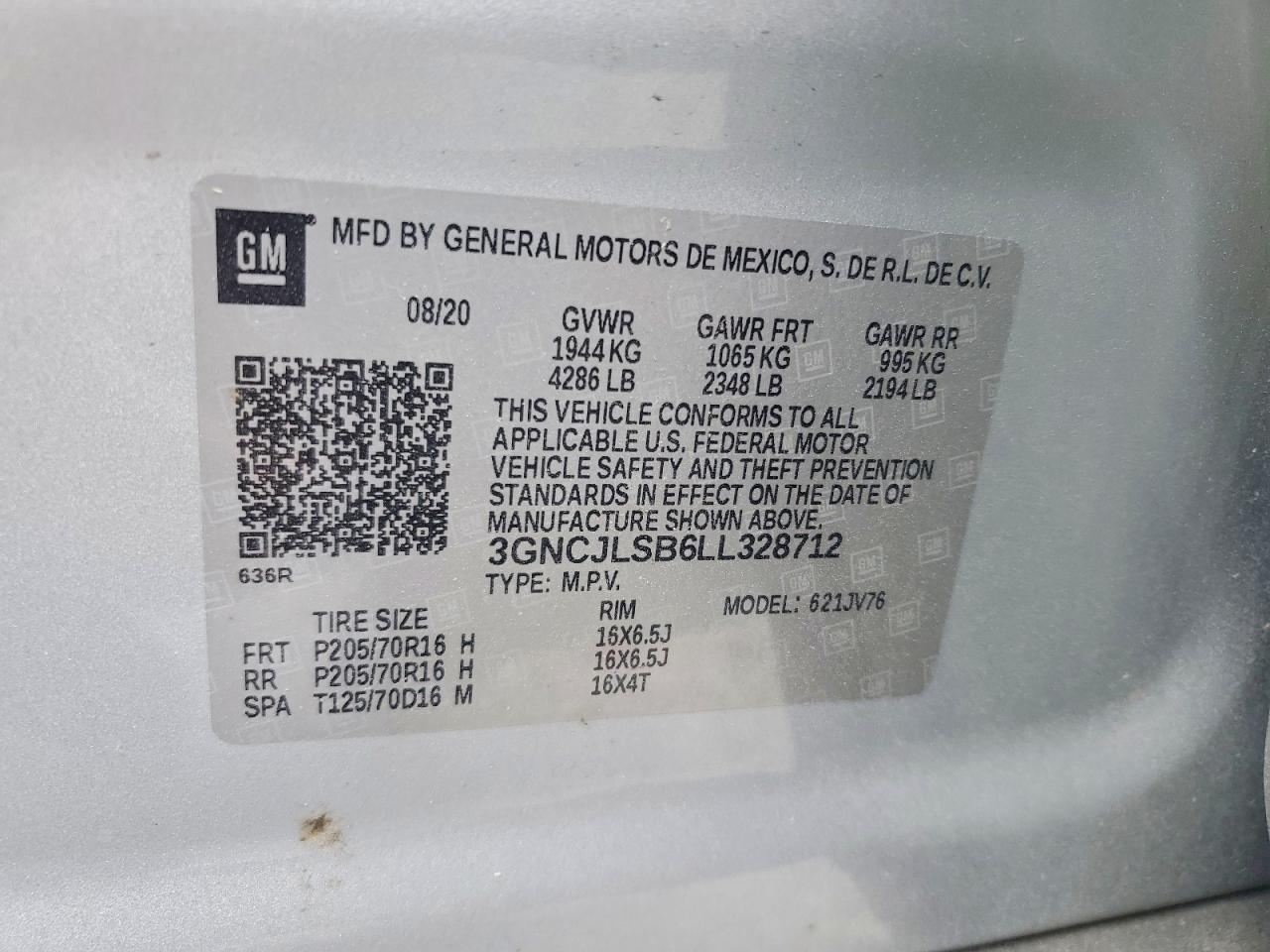 Chevrolet Trax 1lt