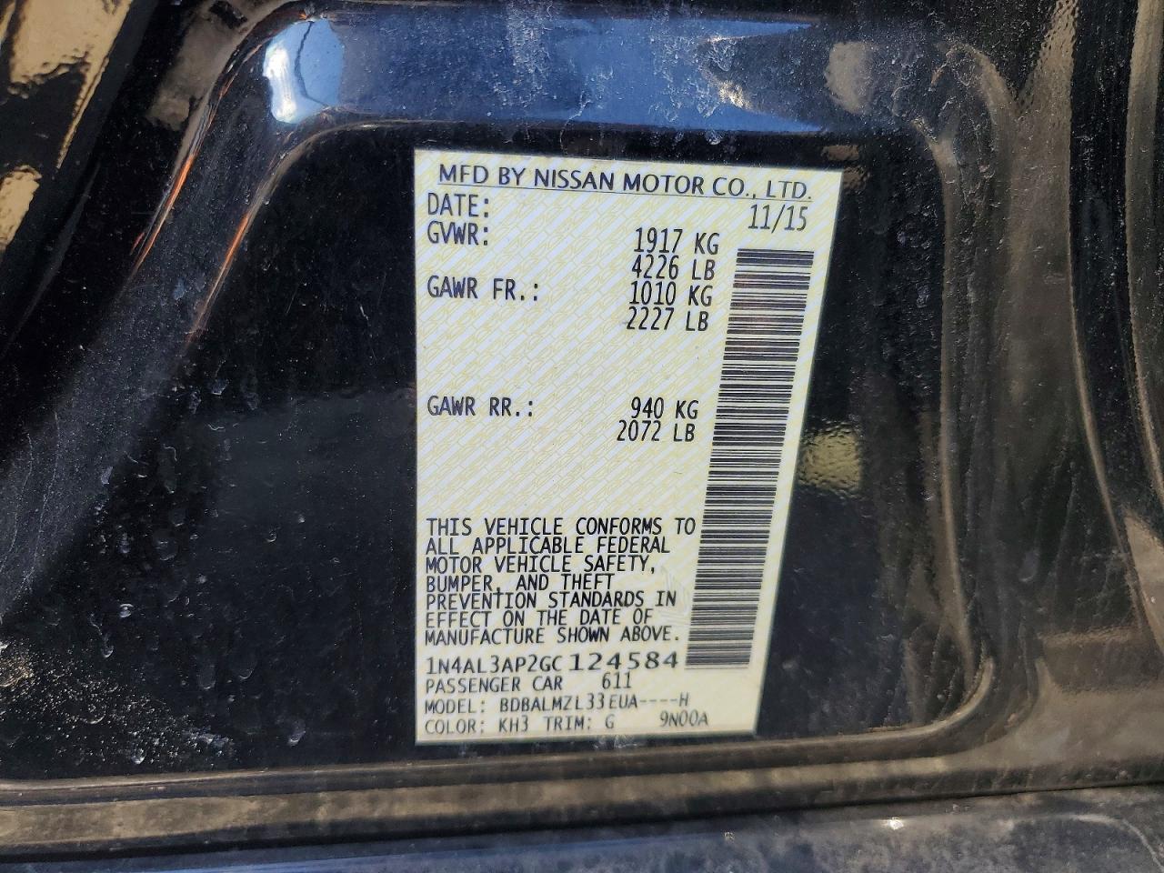 Nissan Altima 2.5 Sv