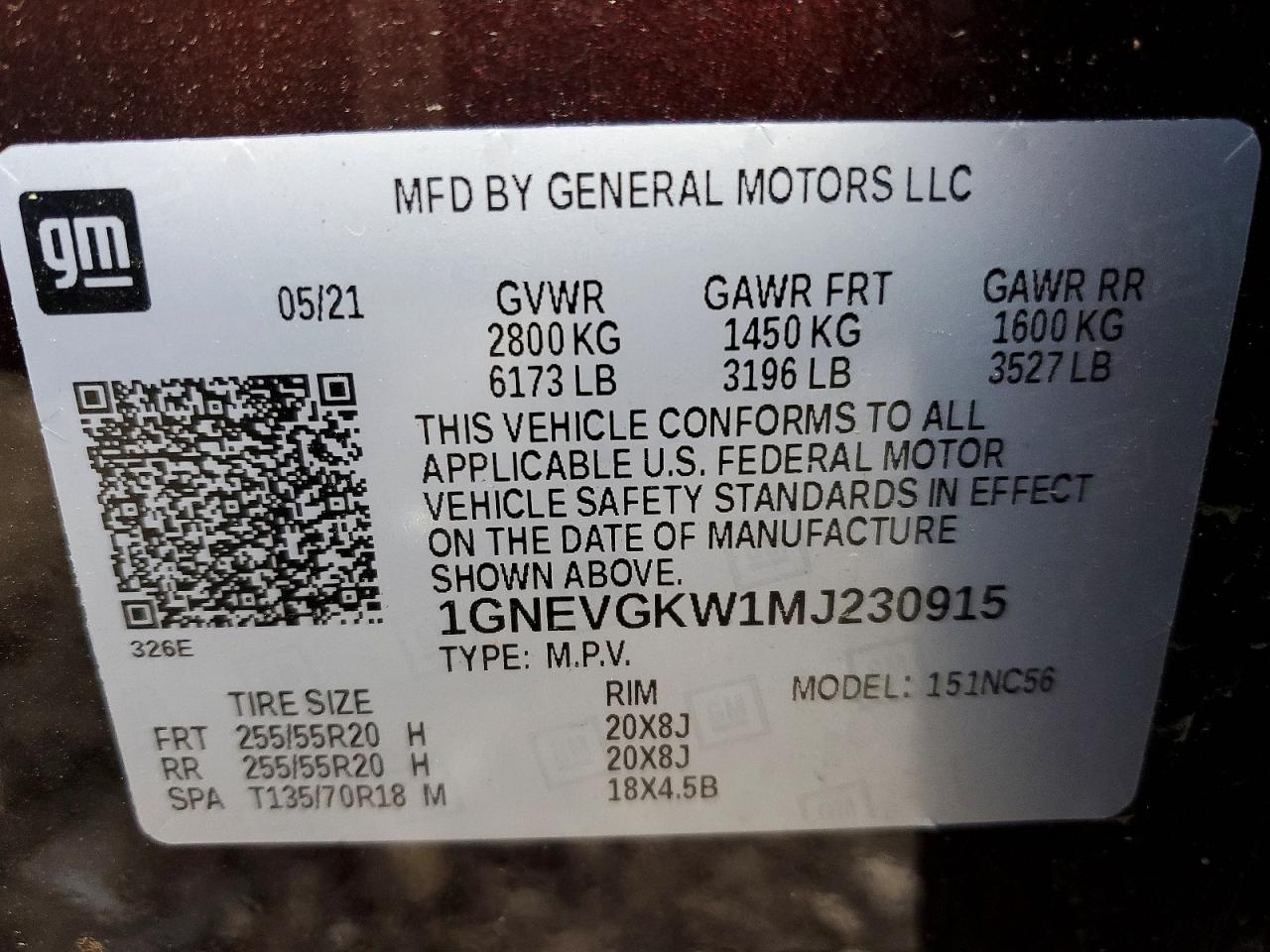 Chevrolet Traverse Lt
