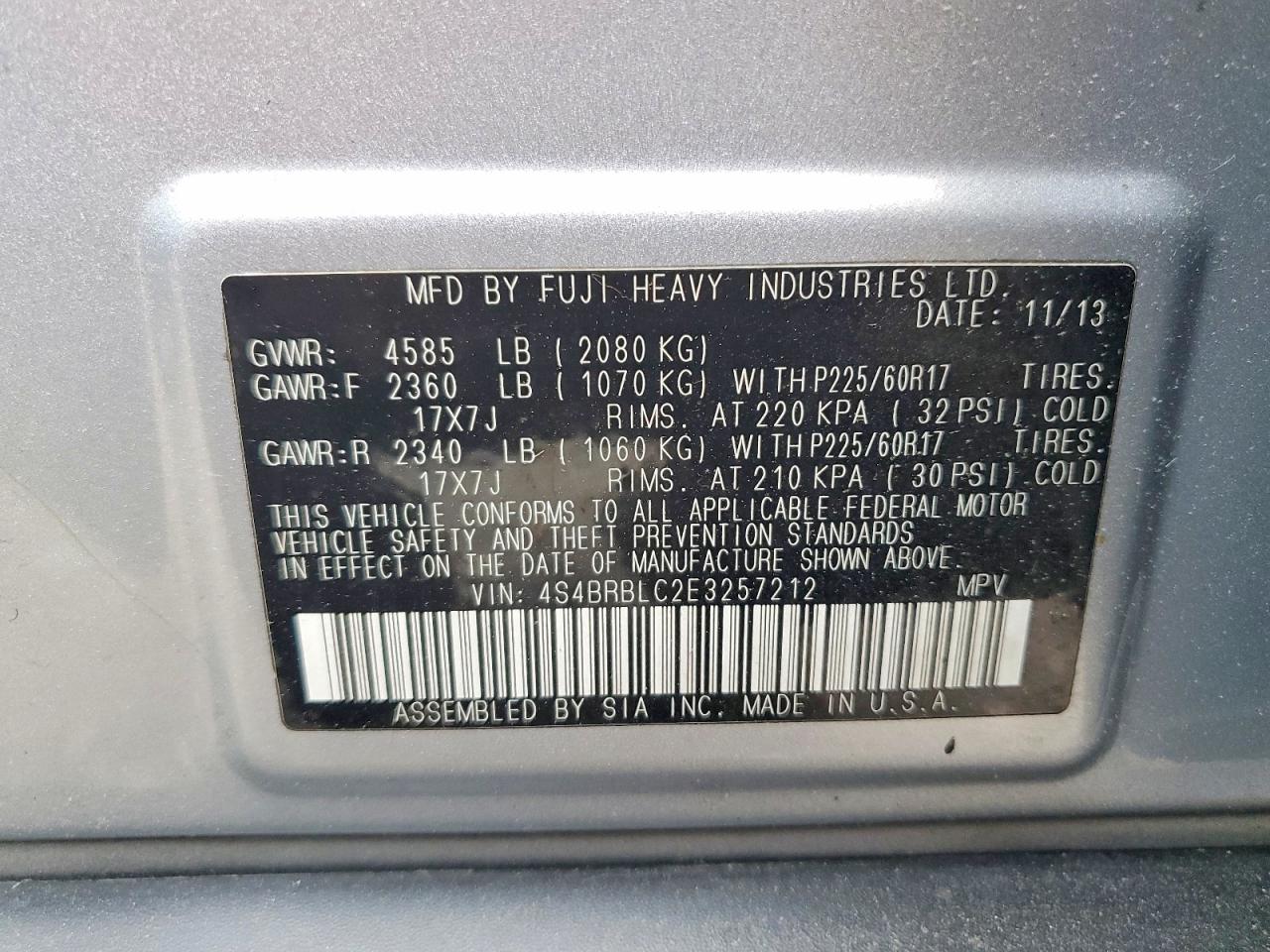 Subaru Outback 2.5i Limited