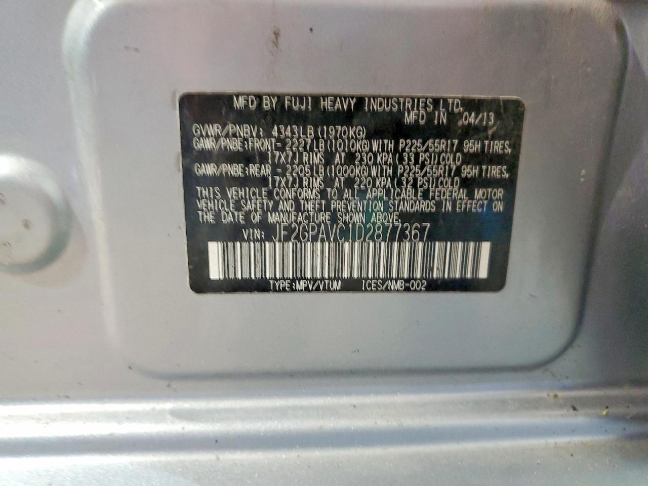 Subaru Xv 2.0 Premium