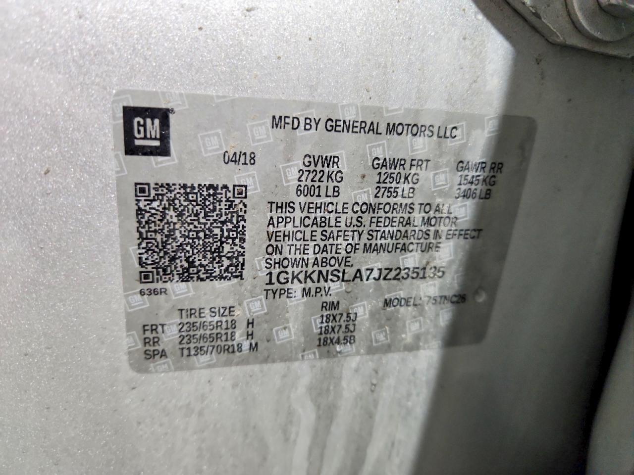 GMC Acadia Sle