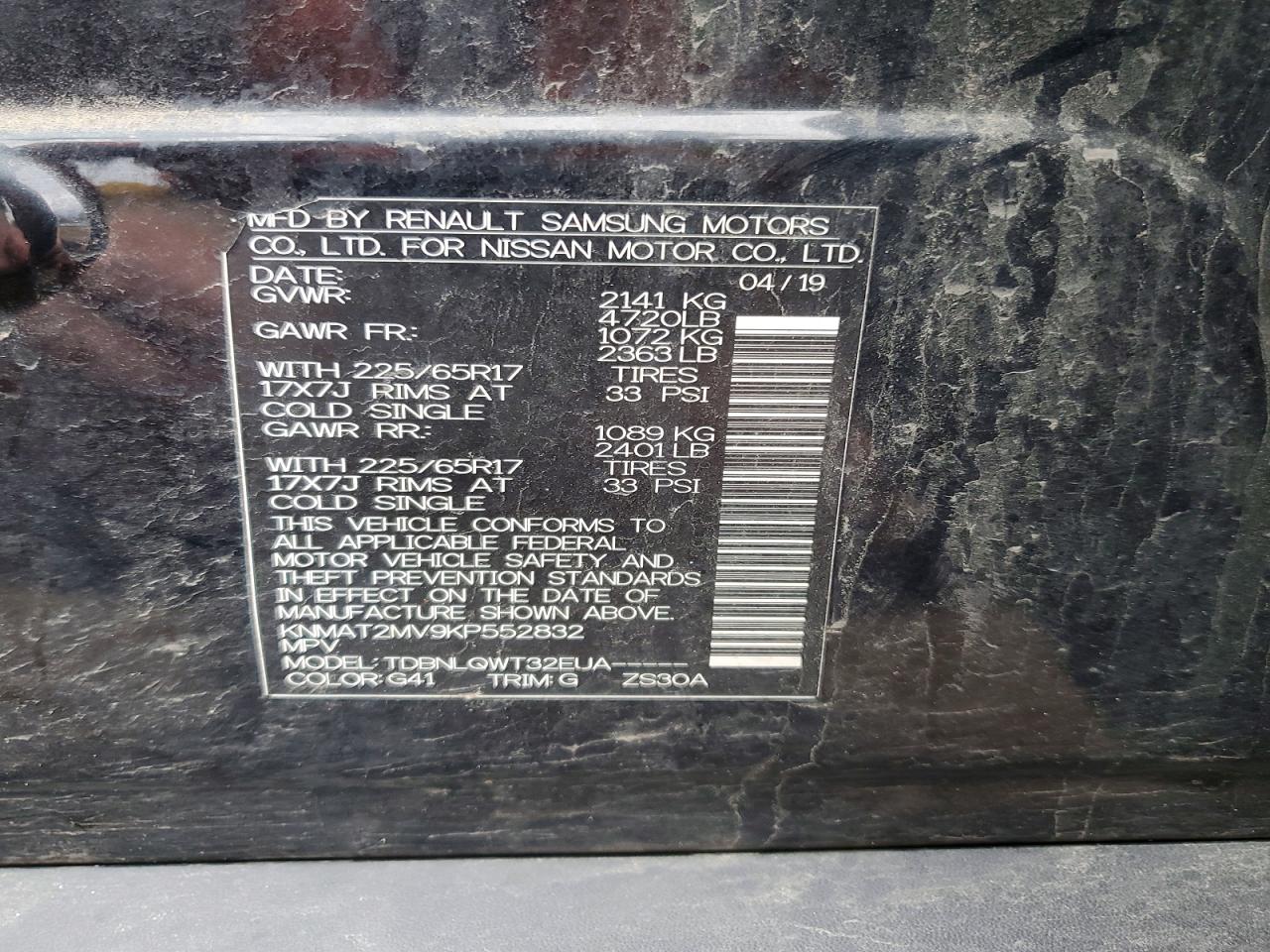 Nissan Rogue Sv