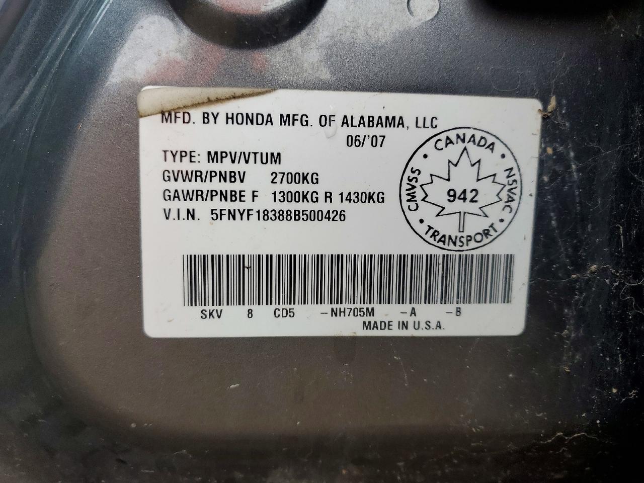 Honda Pilot Se