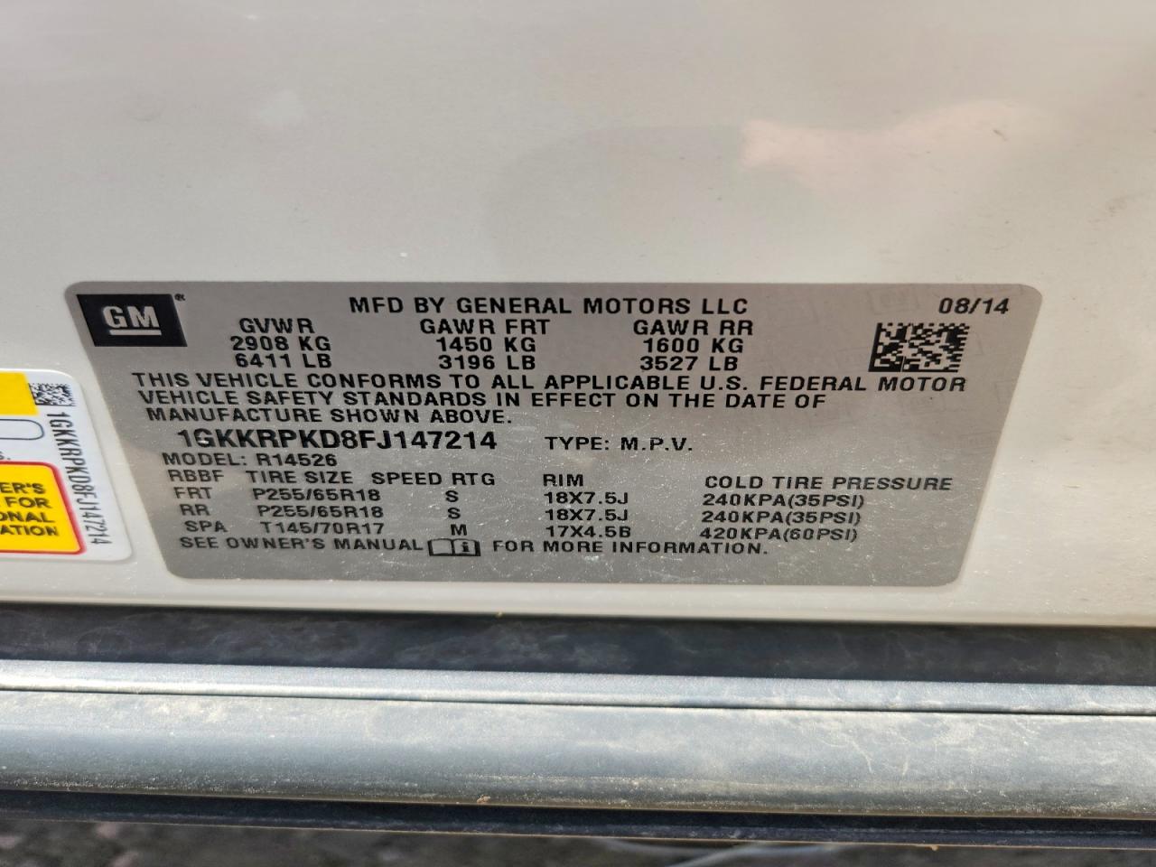 GMC Acadia Sle