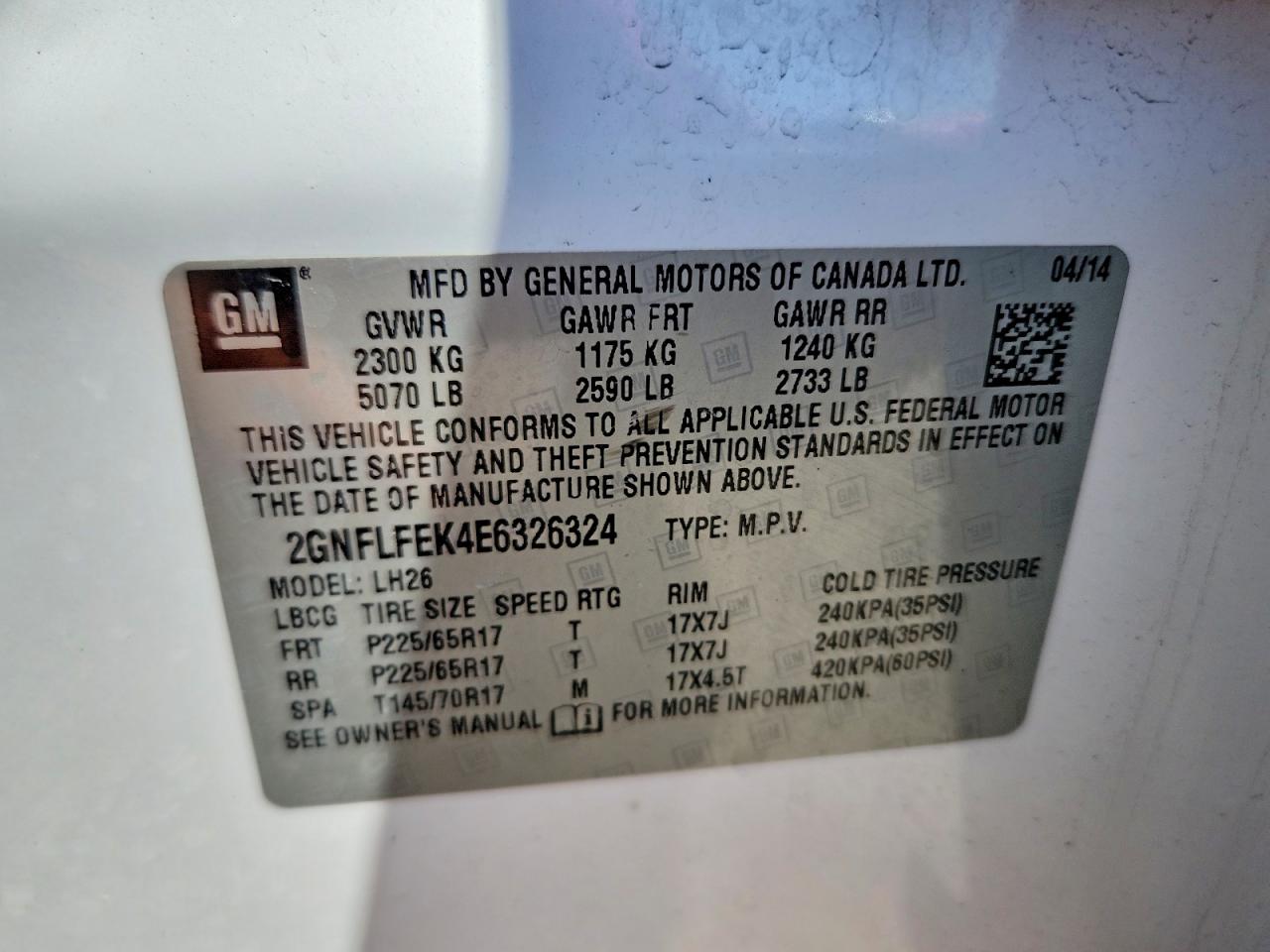Chevrolet Equinox Lt