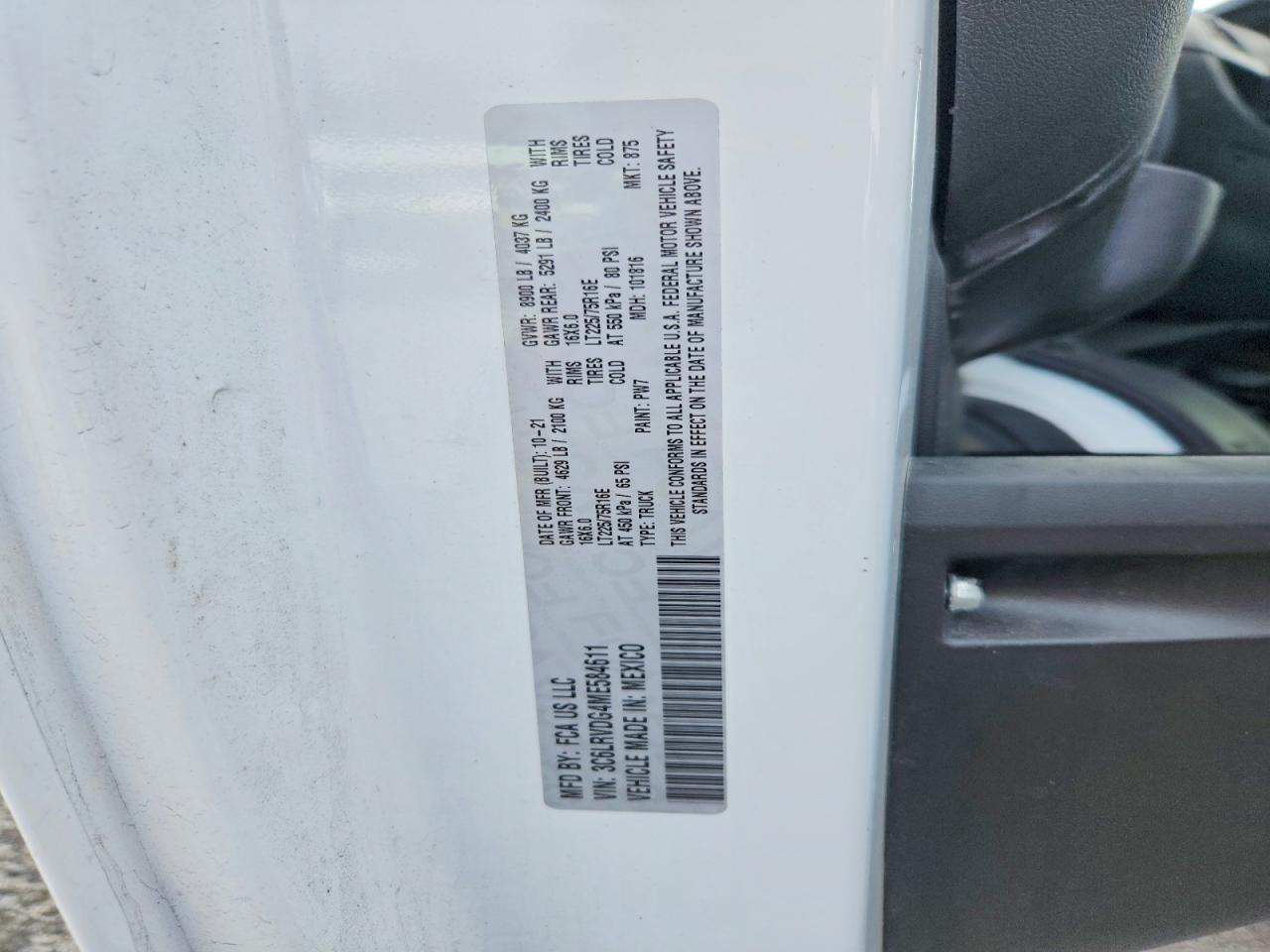 Ram Promaster 2500 High