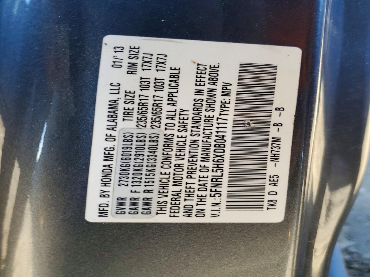 Honda Odyssey Exl