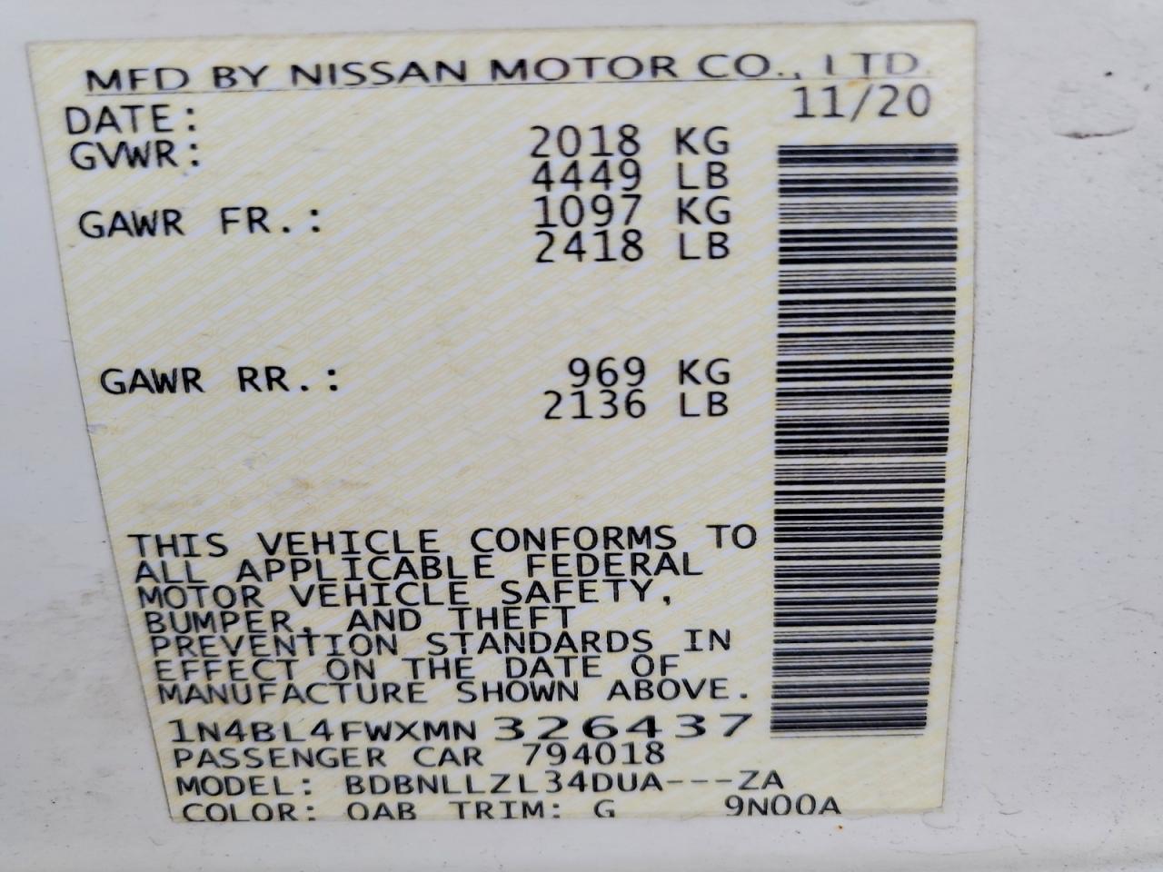 Nissan Altima 2.5 Platinum