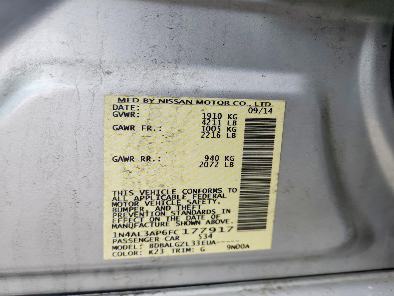 Nissan Altima 2.5 S