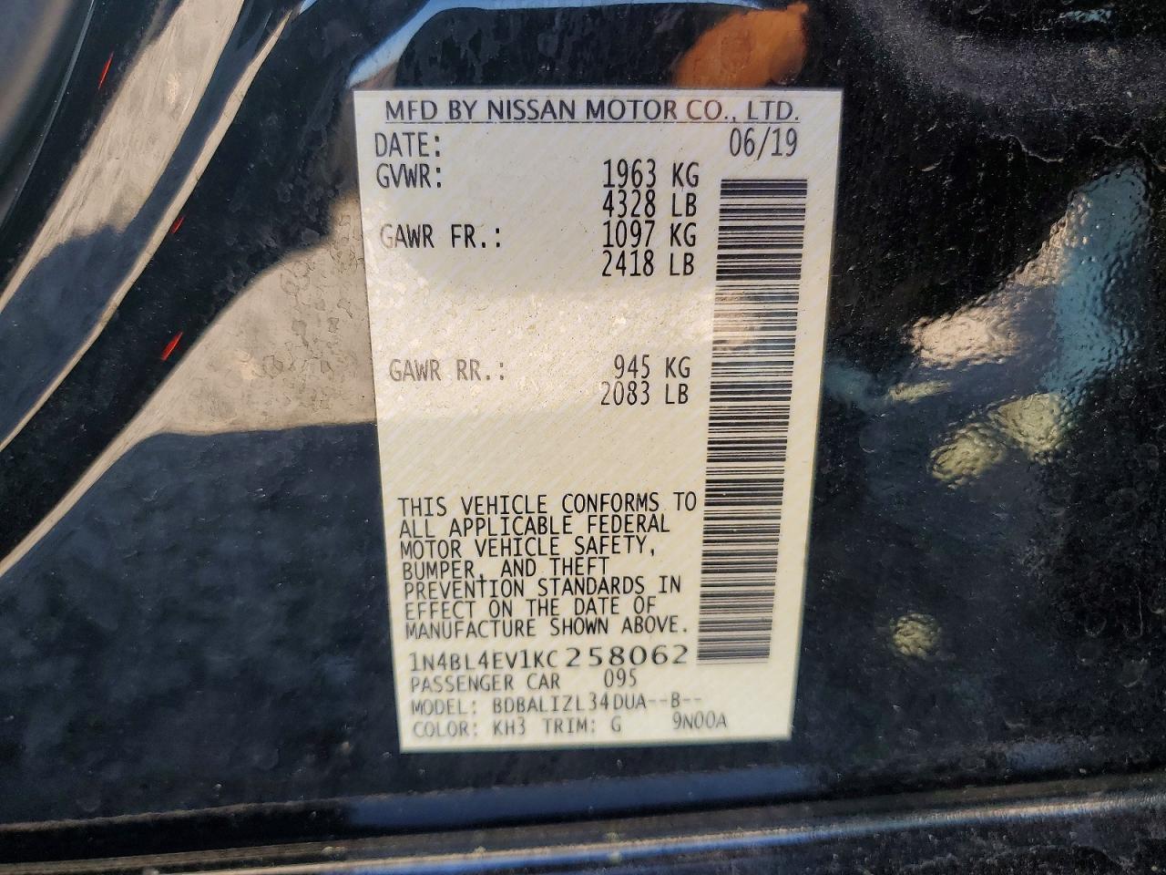 Nissan Altima 2.5 Sl
