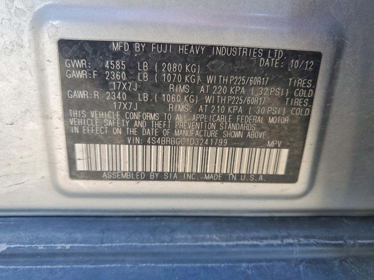 Subaru Outback 2.5i Premium