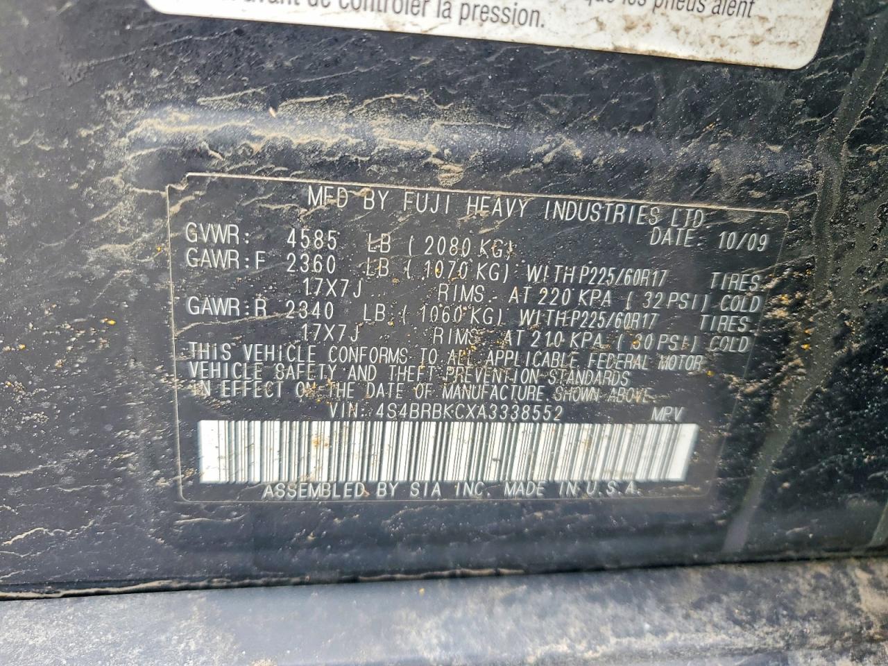 Subaru Outback 2.5i Limited