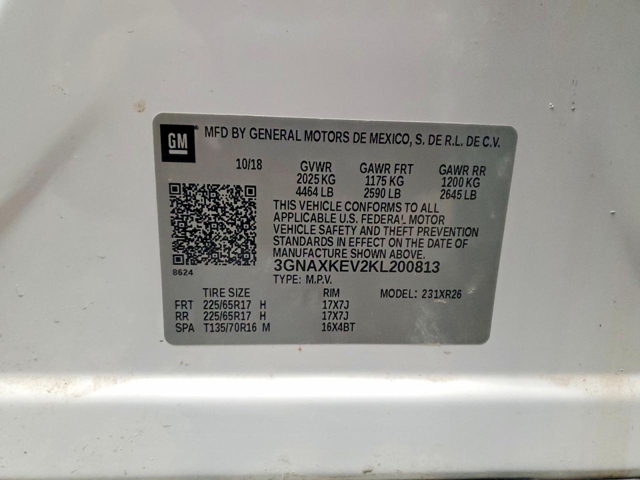 Chevrolet Equinox Lt