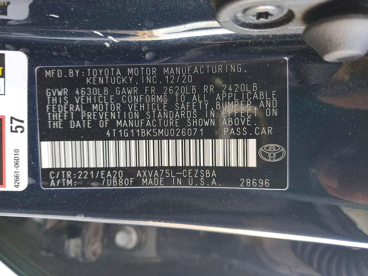 Toyota Camry Se