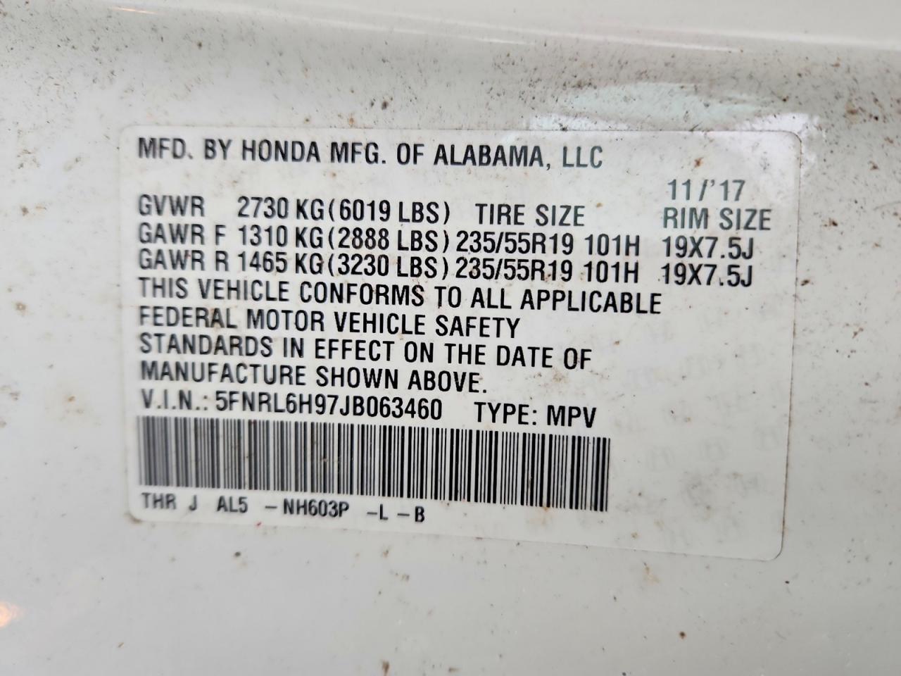 Honda Odyssey Elite