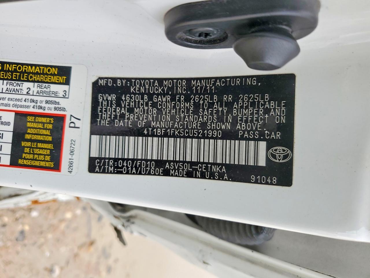 Toyota Camry Le