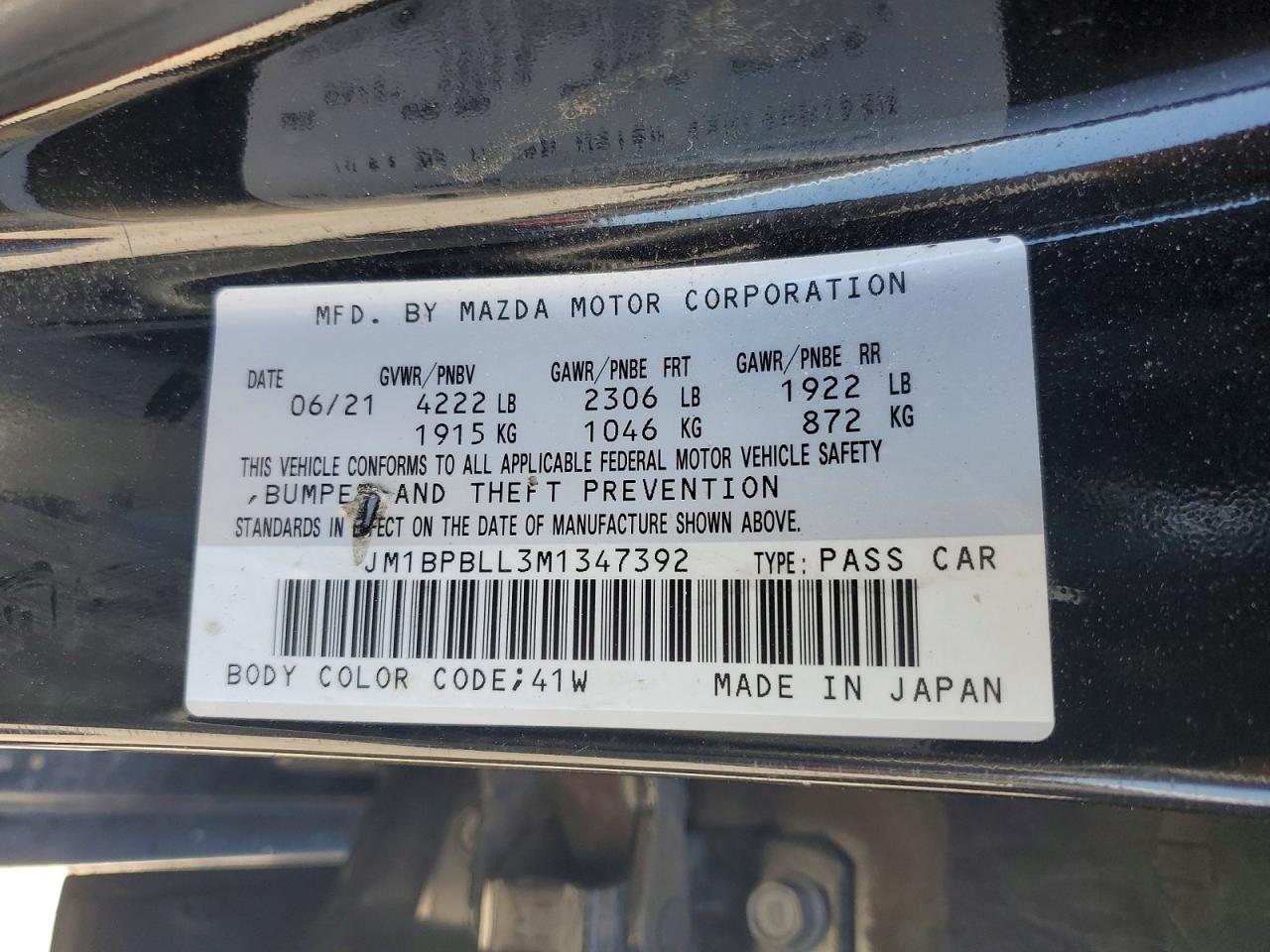 Mazda 3 Preferred