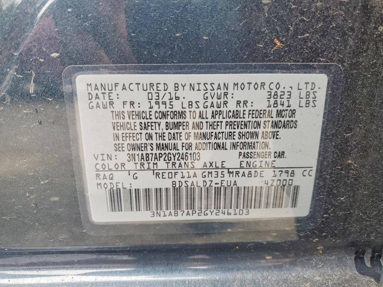 Nissan Sentra Sv