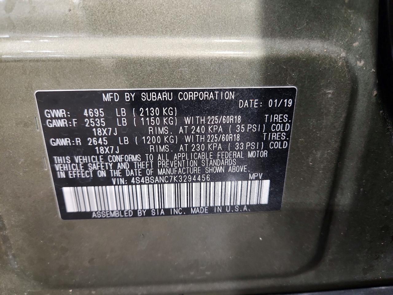 Subaru Outback 2.5i Limited