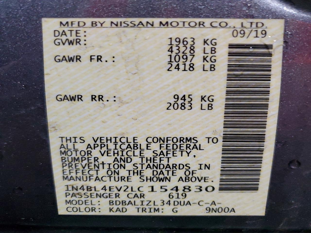 Nissan Altima Sl