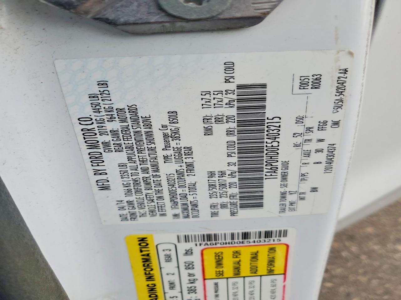Ford Fusion Se