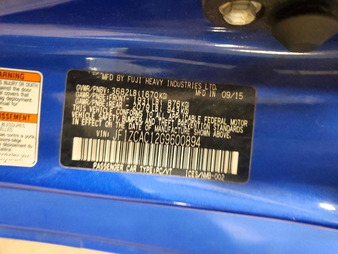 Subaru BRZ 2.0 Limited