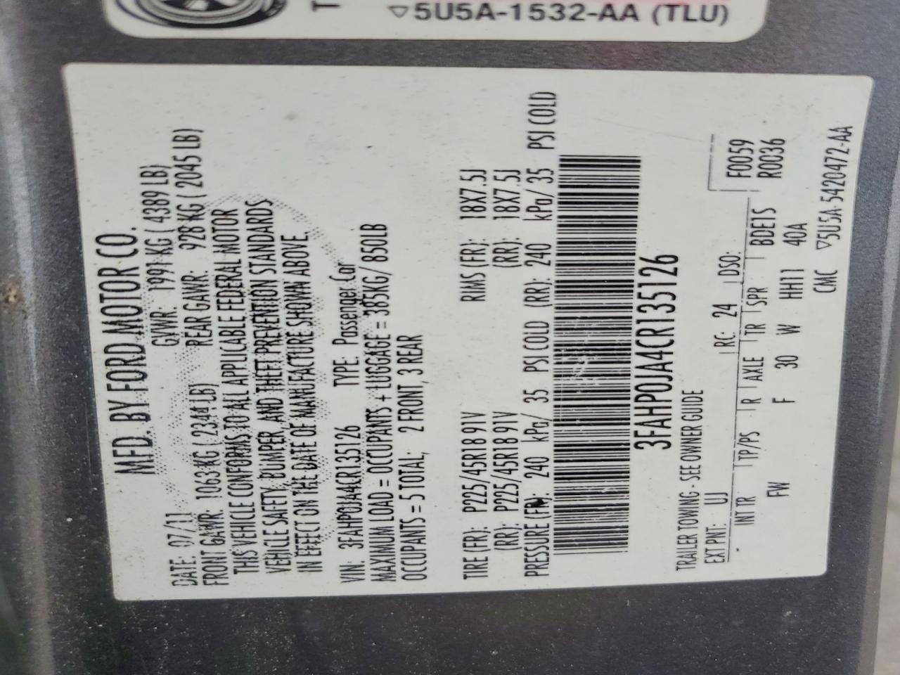 Ford Fusion Sel