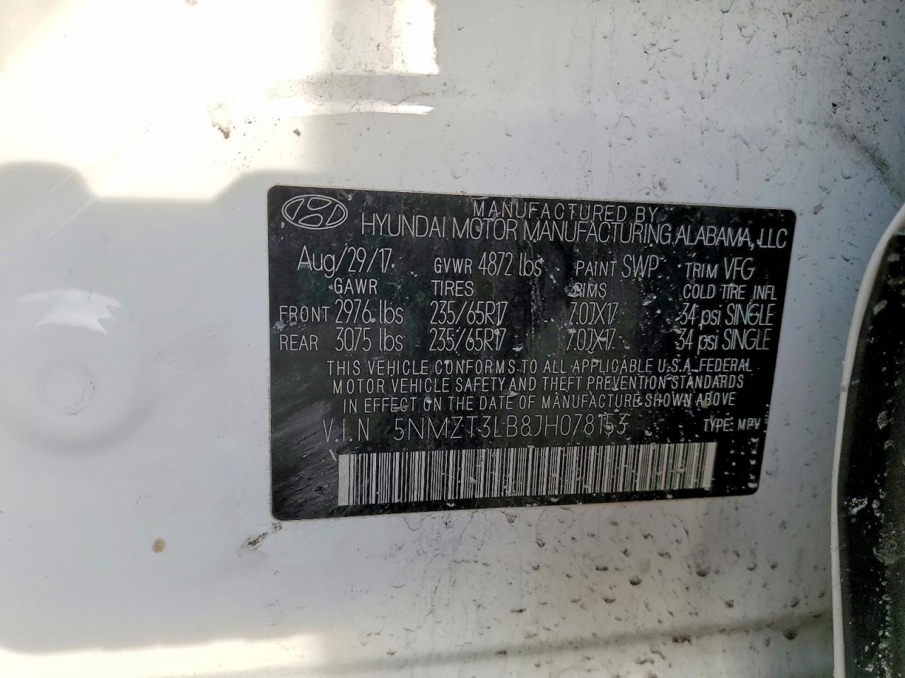 Hyundai SANTA FE 2.4l