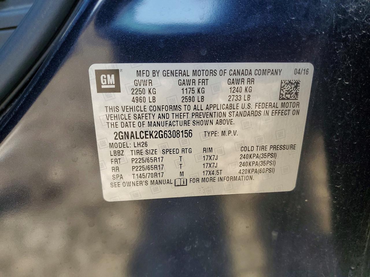 Chevrolet Equinox Lt